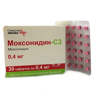 Моксонидин-СЗ тбл п/п/о 0,4мг №30х1