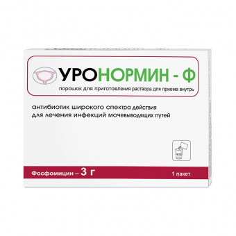 Уронормин-Ф пор д/сусп д/пр внутрь 3г пак 8г №1