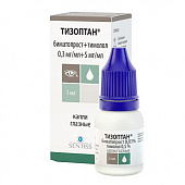 Тизоптан капли гл 0,3мг/мл+5мг/мл 3мл №1