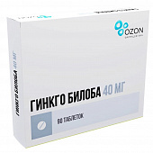Гинкго Билоба тбл п/п/о 40мг №90
