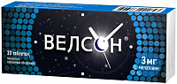 Велсон тбл п/п/о 3мг №30