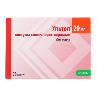 Ультоп капс кишечнор 20мг №28