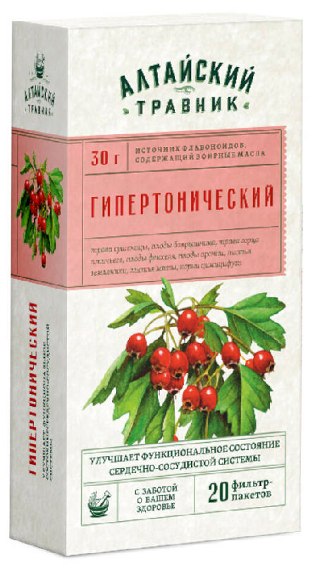 Алтайский травник Фиточай гипертонический ф/п 1,5 №20