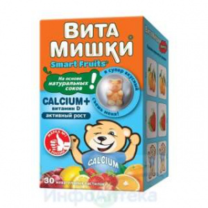 ВитаМишки Кальций+витамин D пастилки №30