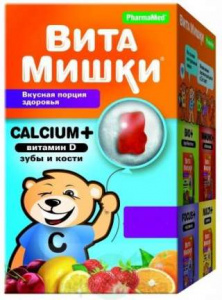 ВитаМишки Кальций+витамин D пастилки №60