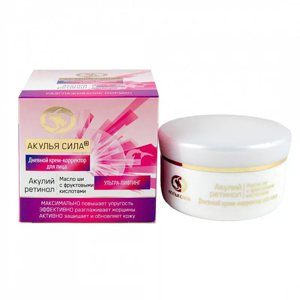 Акулий Ретинол крем-корректор д/лица дн масло ши 50мл