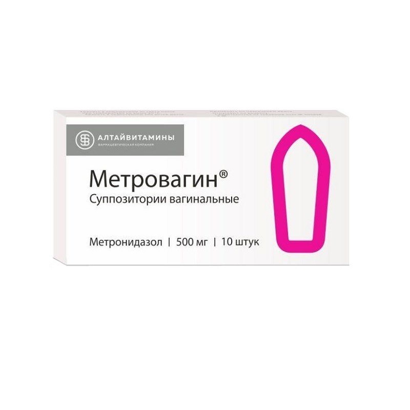 Метровагин супп ваг 500мг №10