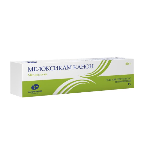 Мелоксикам-Канон гель д/наруж прим 1% 30г