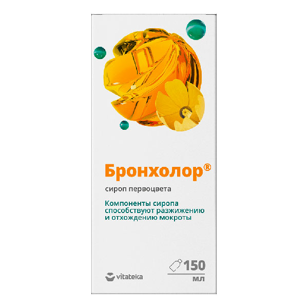 Витатека Бронхолор сироп первоцвета 150мл