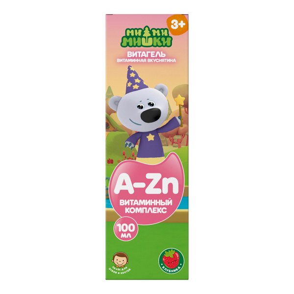Витагель Ми-ми-мишки вит комплекс клубника 100мл