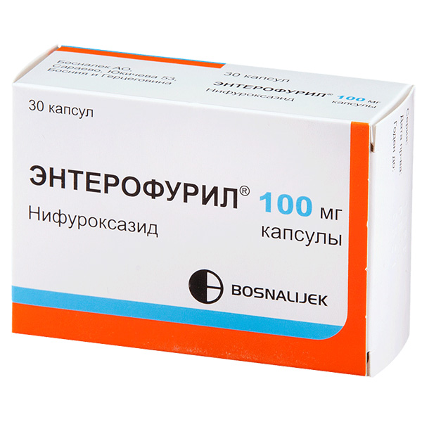 Энтерофурил капс 100мг №30