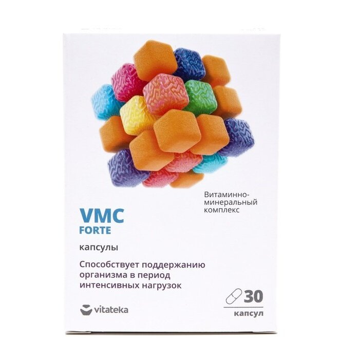 ВИТАТЕКА ВИТАМИННО-МИНЕР. КОМПЛЕКС VMC FORTE КАПС. 610мг №30