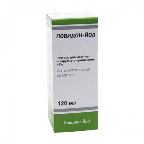 Повидон-Йод р-р д/мест/наруж 10% 120мл №1 фл инд уп