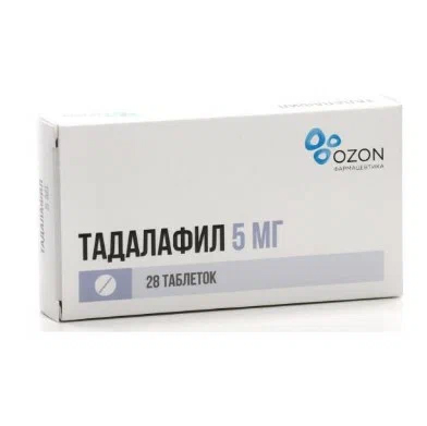 Тадалафил тбл п/п/о 5мг №28