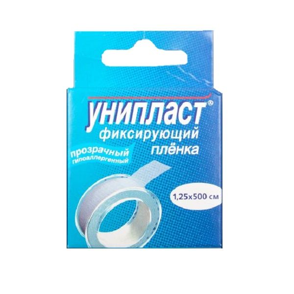 Унипласт лейкопластырь фиксирующий 1,25х500см пленка