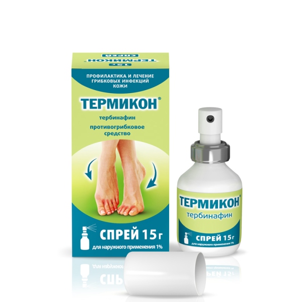 Термикон спрей д/наруж прим 1% 15г