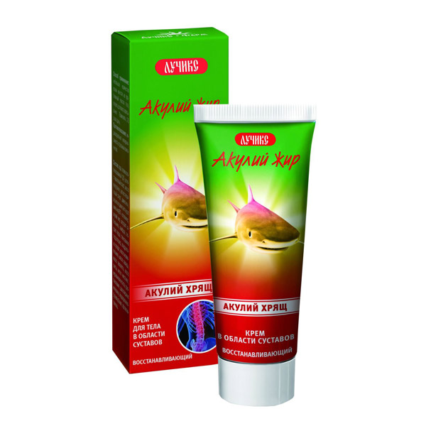 Акулий жир крем д/суставов акулий хрящ 75мл