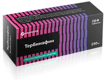 Тербинафин тбл 250мг №28