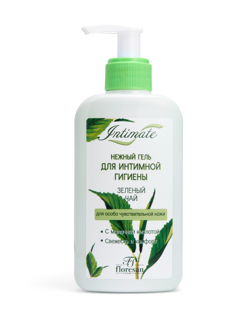 Флоресан Фрук симф гель д/интим гиг Зелен чай 250мл Ф-302А