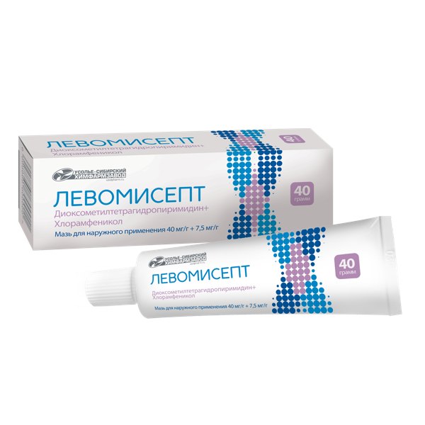 Левомисепт мазь д/наруж прим 40г