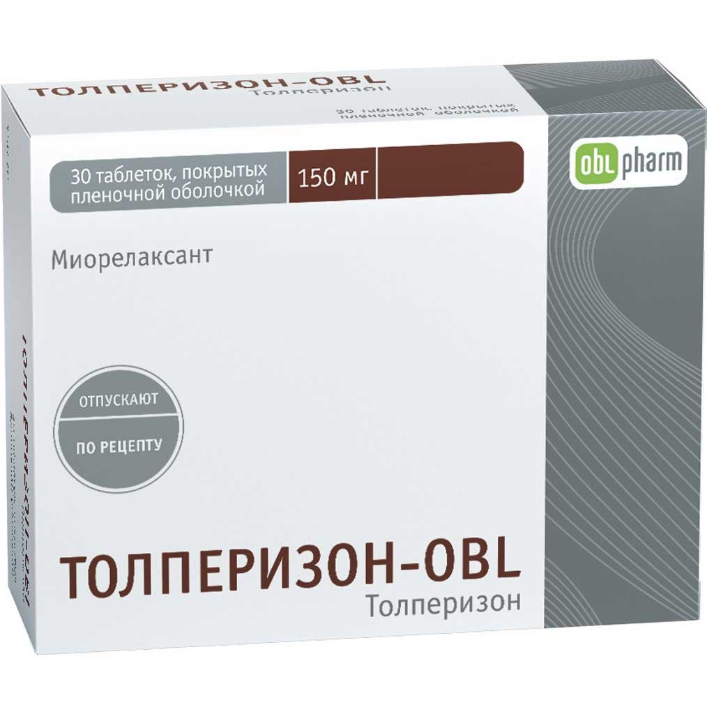 Толперизон-OBL тбл п/п/о 150мг №30