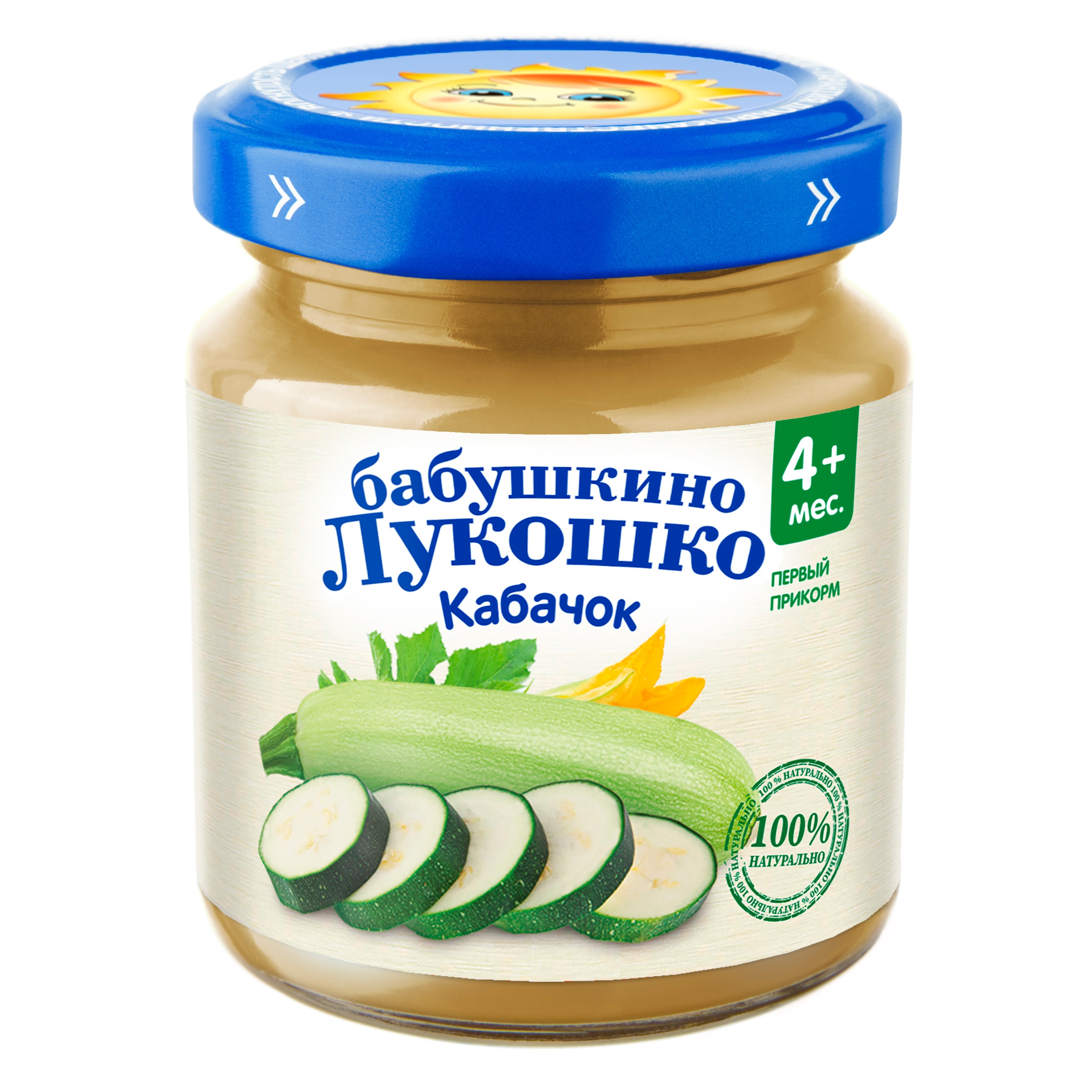 Бабушкино лукошко пюре овощ кабачки 100г