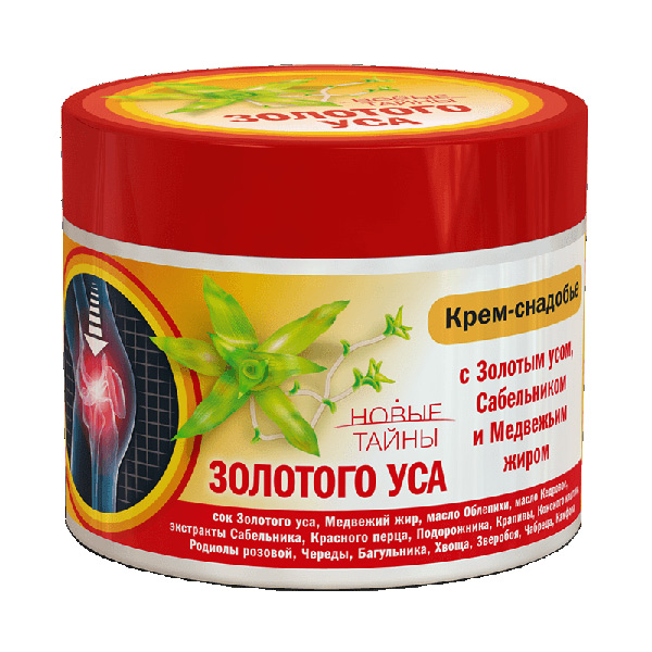 Золотой ус крем-снадобье с сабельником и медвеж жиром 300мл