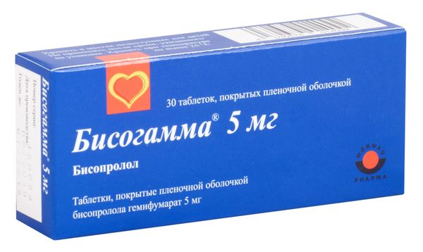 Бисогамма тбл п/п/о 5мг №30
