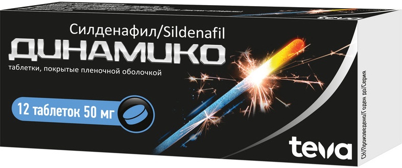Динамико тбл п/п/о 50мг №12