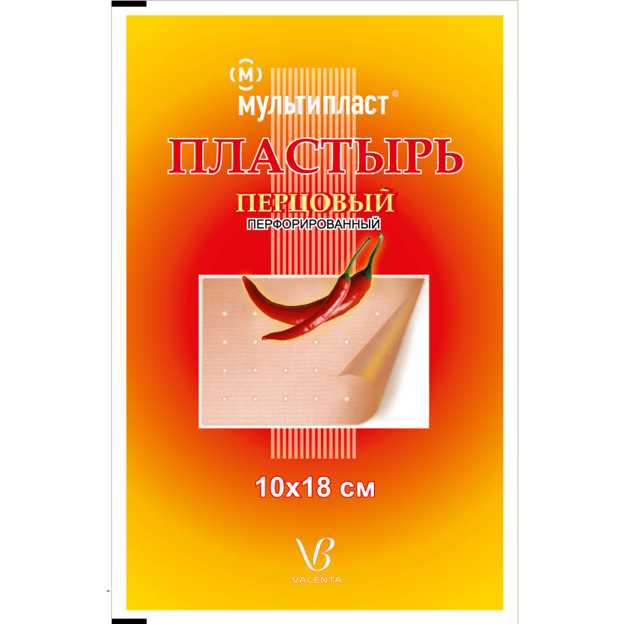 Мультипласт пластырь перцовый 10х18см