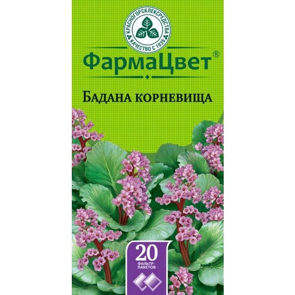 Бадана корневища ф/п 1,5г №20