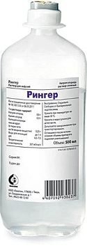 Рингер р-р д/инф 500мл №10 фл кор карт