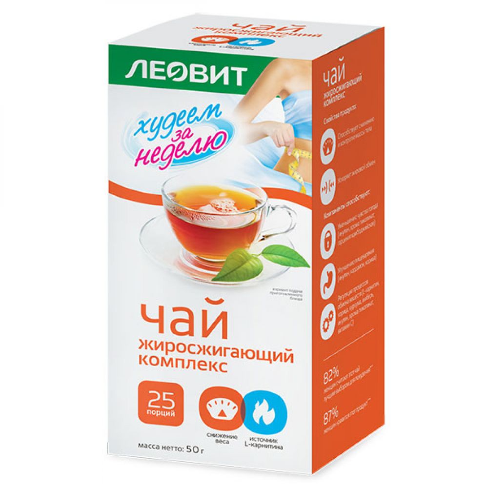 Худеем за неделю чай ф/пак 2г жиросжигающий №25