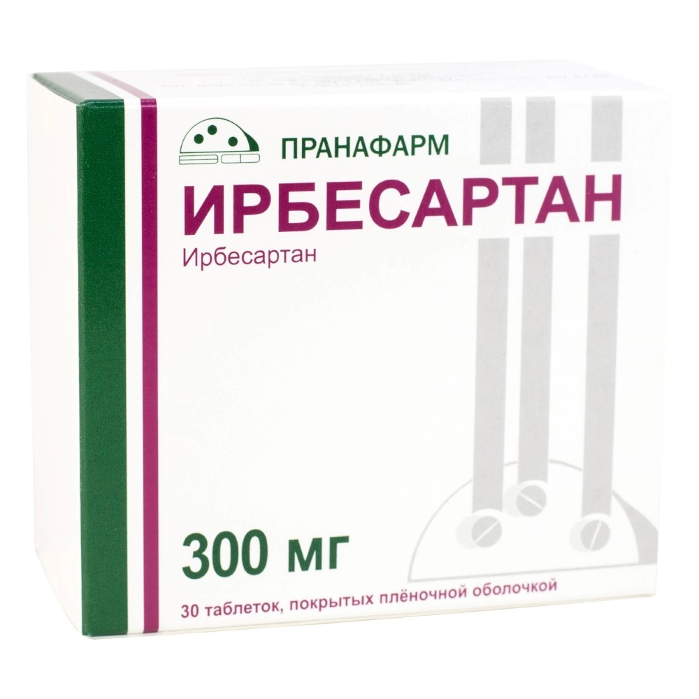 Ирбесартан тбл п/п/о 300мг №30
