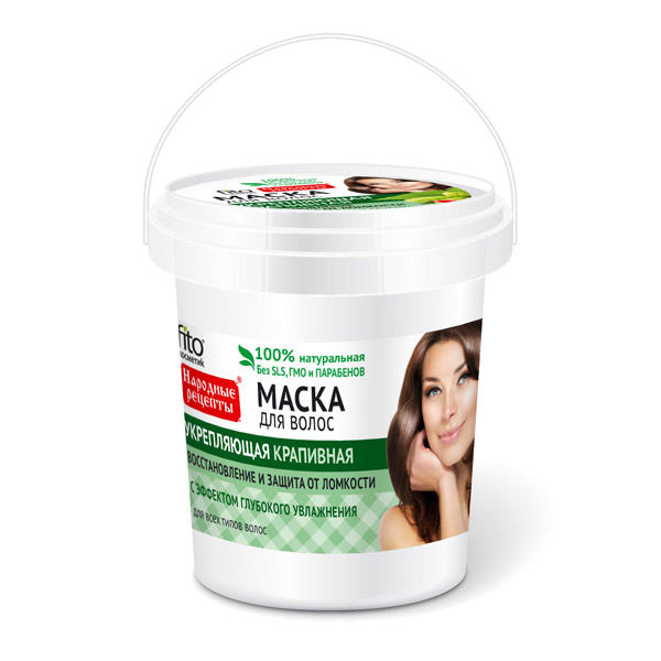 Народные рецепты маска д/волос Крапивная 155мл