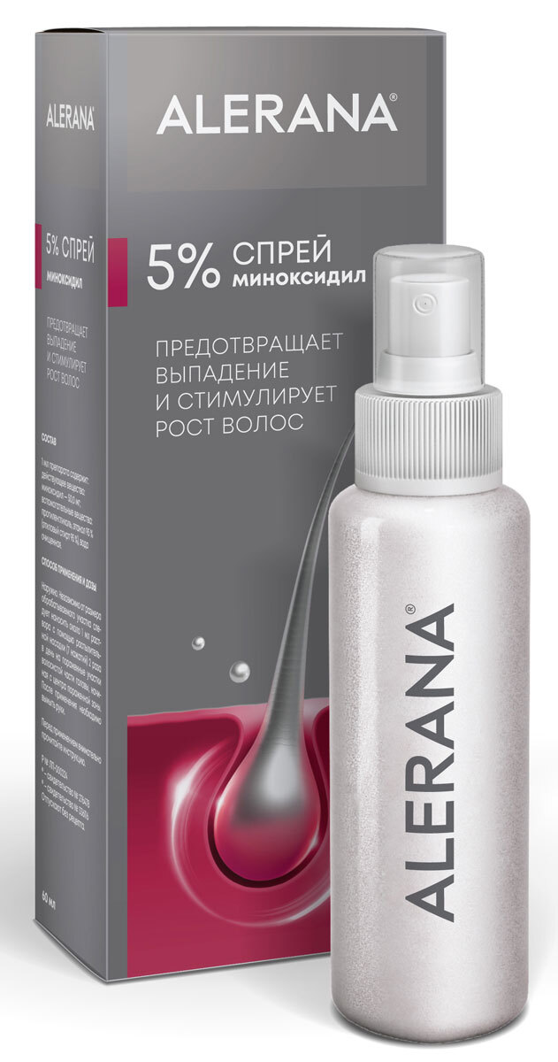 Алерана спрей д/наруж прим 5% 60мл