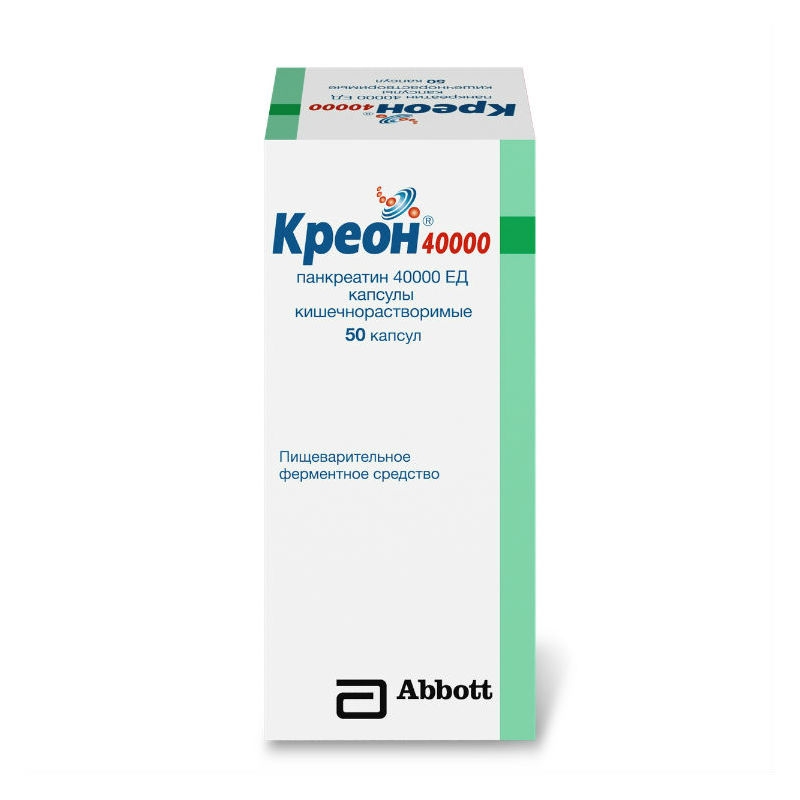Креон 40000 капс кишечнор 400мг №50