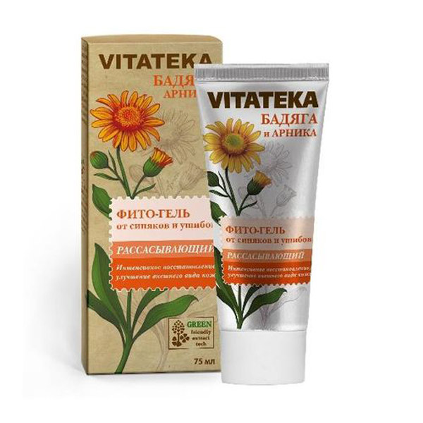 Витатека фито-гель бадяга/арника 75мл