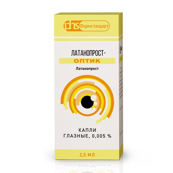 Латанопрост-Оптик капли гл 0,005% 2,5мл