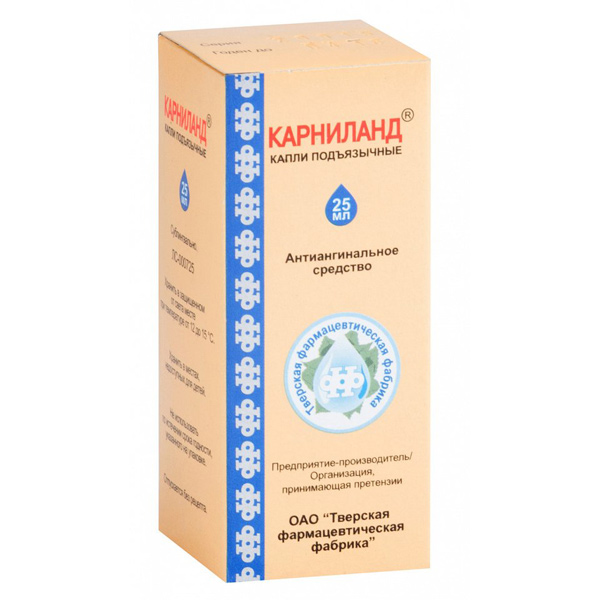 Карниланд капли п/яз 25мл