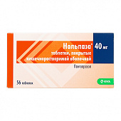 Нольпаза тбл кишечнор п/п/о 40мг №56
