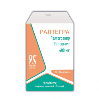 Ралтегра тбл п/п/о 400мг №60 банка