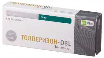 Толперизон-OBL тбл п/п/о 50мг №30