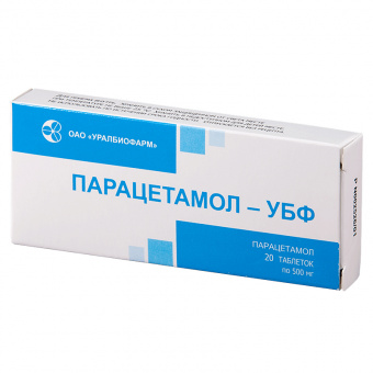 Парацетамол-УБФ тбл 500мг №20