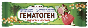 Витатека гематоген кедровый орех 40г