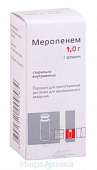 Меропенем пор д/р-ра в/в 1г №1 фл инд уп