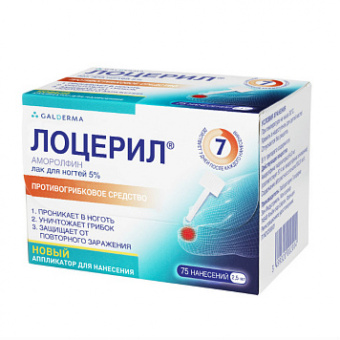 Лоцерил лак д/ногтей лекар 5% 2,5мл