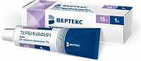 Тербинафин-Вертекс крем д/наруж прим 1% 15г
