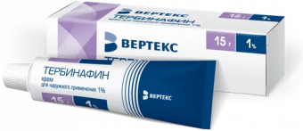 Тербинафин-Вертекс крем д/наруж прим 1% 15г