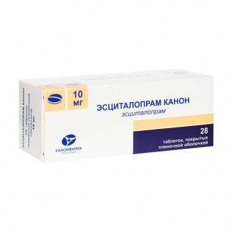 Эсциталопрам Канон тбл п/п/о 10мг №28